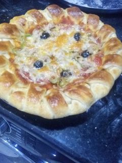 صورة لوصفة بيتزا ايطالية اممم 🍹🍹