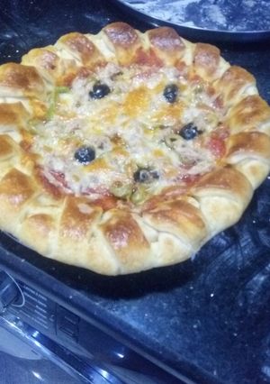 صورة لوصفة بيتزا ايطالية اممم 🍹🍹