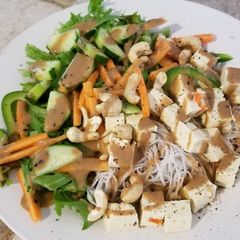 A picture of Asian salad (vegan).