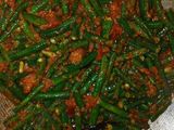 Tumis kacang panjang simple