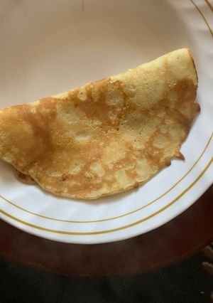 A picture of Pancakes without using oil on pan.
