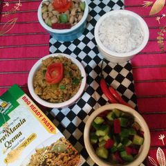 A picture of Hara masala qeema.