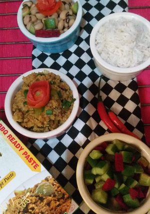A picture of Hara masala qeema.