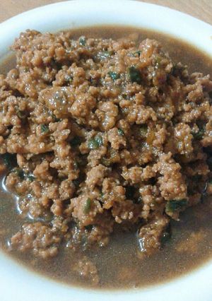Foto resep Daging isi bakcang// nasi Tim🐷