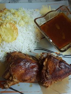 عکسی از دستور مرغ رستورانی