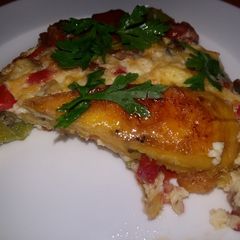 A picture of Plantain and Chicken Frittata.