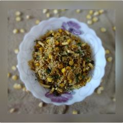 A picture of Corn biryani.
