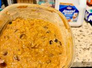 A picture of rice rice pudding with raisins