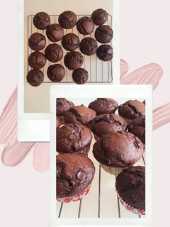 Una foto de Muffins de chocolate con Thermomix