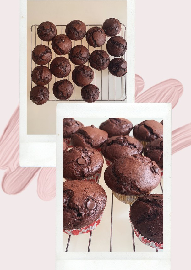 Una foto de Muffins de chocolate con Thermomix