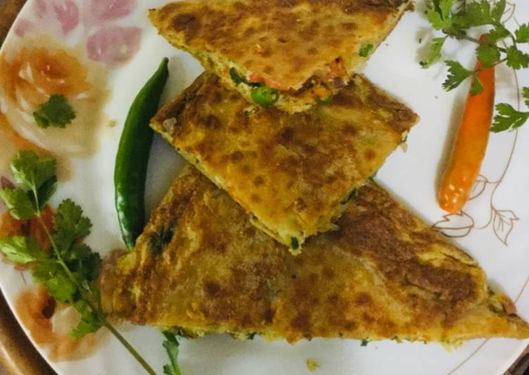 Stuffed Egg Parathas