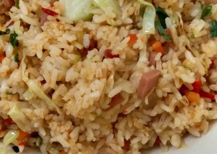 Cara memasak Nasi goreng serai gurih