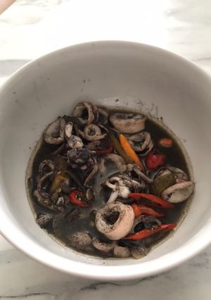 Foto resep Cumi tinta hitam