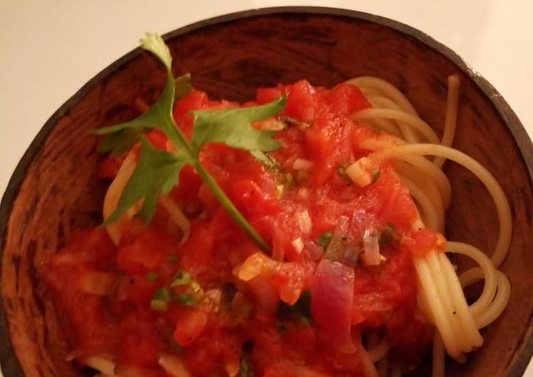 How to Prepare Any-night-of-the-week Spaghetti with tomatoe sauce
