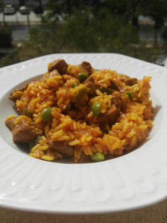 Una foto de Arroz con solomillo de cerdo