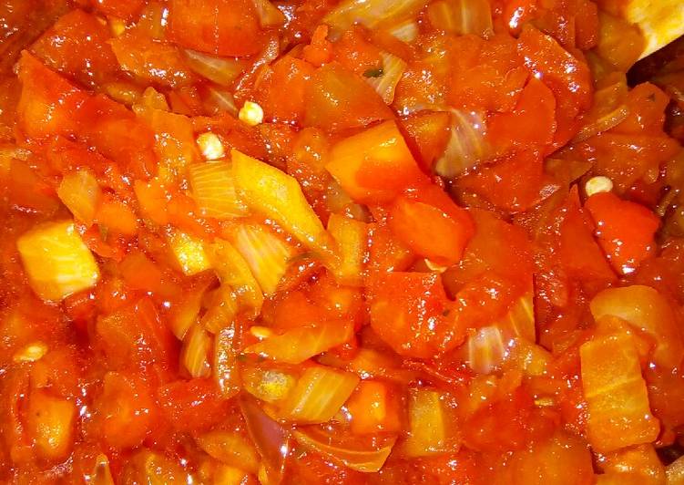 Steps to Make Any-night-of-the-week Tomatoes sauce Cooking Basics for Beginners
