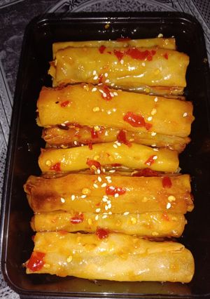 Foto resep Popia asam pedes manis isi kentang