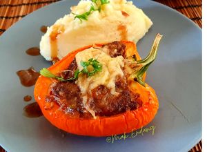Foto resep Stuff peppers with Minced Beef and Mashed Potato