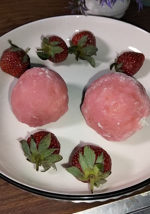 Foto resep Mochi isi strawberry