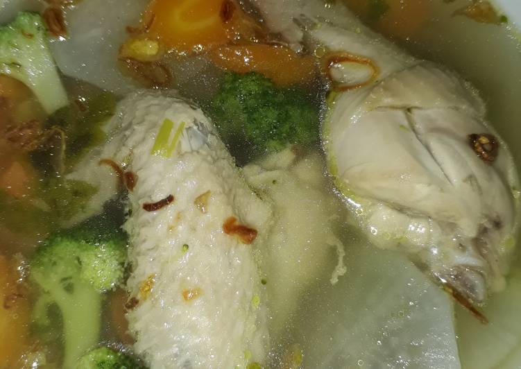 Bahan Sup Ayam lobak putih brokoli wortel🤗 | Bahan Membuat Sup Ayam lobak putih brokoli wortel🤗 Yang Enak dan Simpel