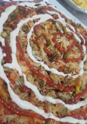 عکسی از دستور پیتزا خونگی فوری