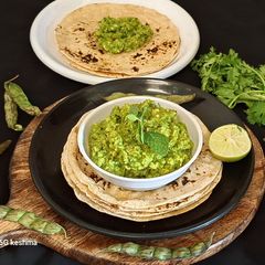 A picture of Fresh Tuvar Chutney.