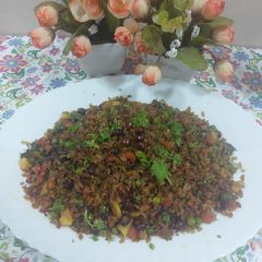 A picture of Mix vegetable Red poha.