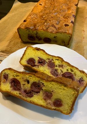 Fitt meggyes pite recept fotója
