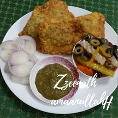 A picture of Hyderabadi Lukhmi Kababs with Kalonji.