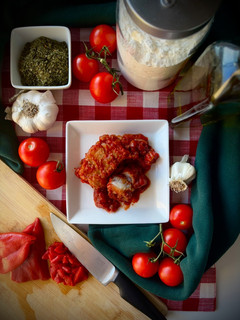 A picture of Cod with Tomato!! 🐟🍅.