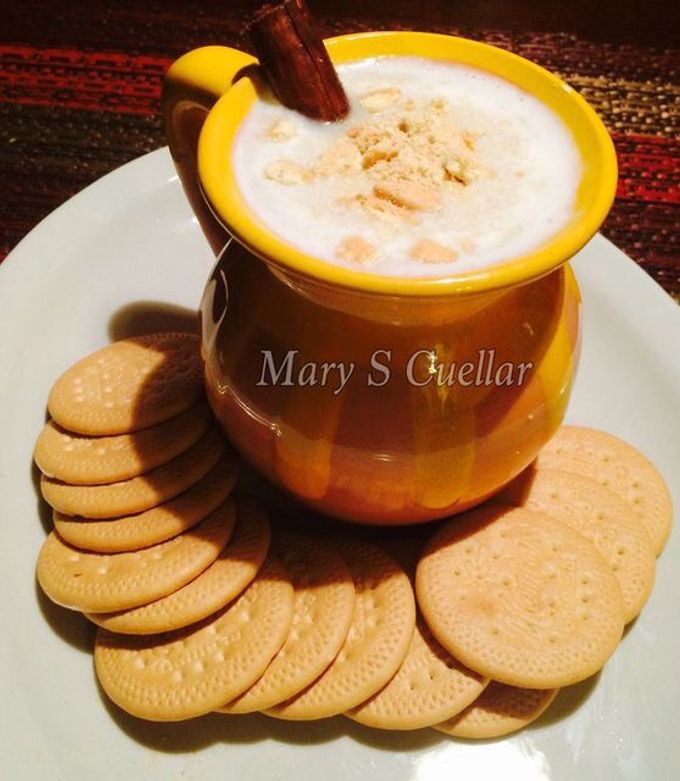 Una foto de Atole de galletas Marias de mi cocina😉