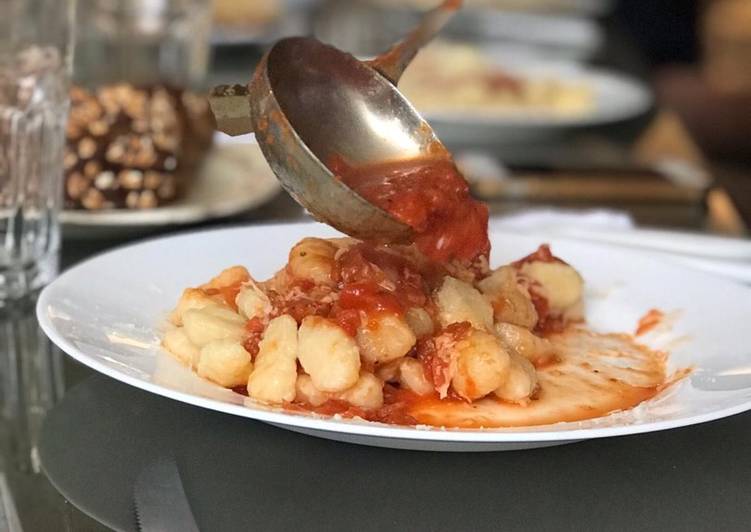 Gnocchis caseros (ñoquis) con sobras de puré *ideales para los 29