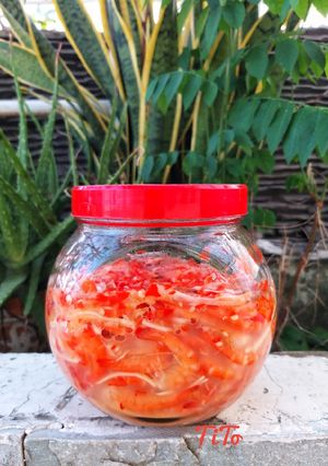 Hình của món Mắm tôm chua Huế.