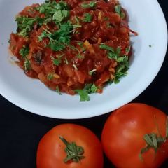 A picture of Tomato Thokku.