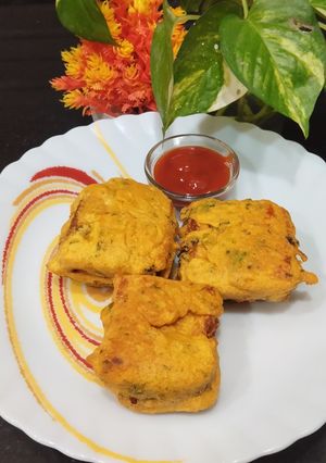 A picture of Paneer Pakora in Air fryer.