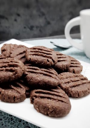Kókuszos-kakaós kekszek recept fotója