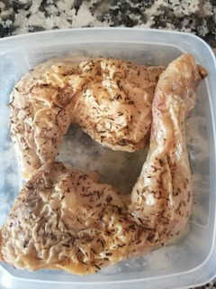 Una foto de Traseros de pollo al horno