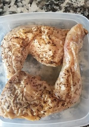 Una foto de Traseros de pollo al horno