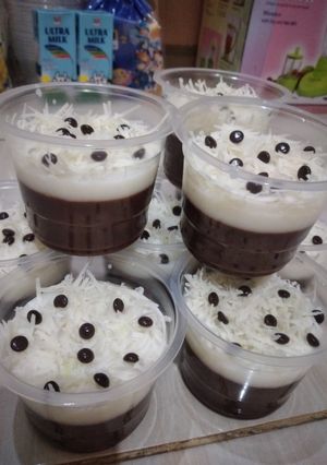 Foto resep Puding Coklat Vla Susu