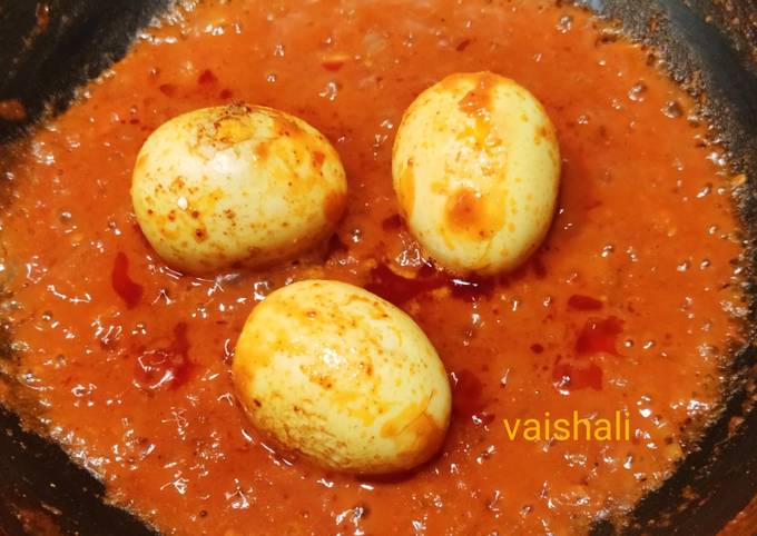 Egg Curry Dhaba Style Gravy Recipe