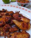 Cumi Bakar (Teflon) + Sambal Kecap-Jeruk Nipis