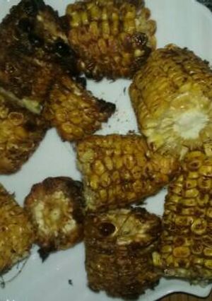 A picture of Delicious grilled corn🌽🌽🌽🌽🌽🌽🌽🌽🌽🌽🌽🌽🌽🌽🌽🌽🌽🌽🌽🌽🌽.