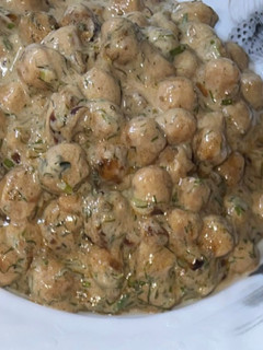 صورة لوصفة حمسة الحمص بالكسبرة