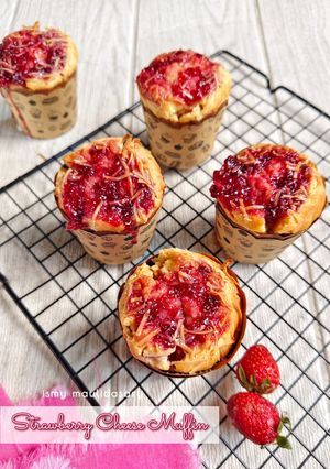 Foto resep Strawberry Cheese Muffin
