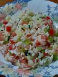 Ensalada de arroz con aderezo de limón