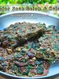 Telur Dadar Daun Selom dan Kulat Sisir
