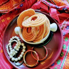 A picture of Instant Mudku/Chakli.