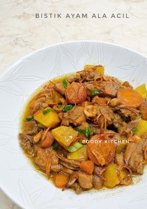 Foto resep Bistik Ayam ala Acil