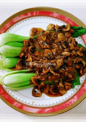 Foto resep Pokchoy Tumis Jamur