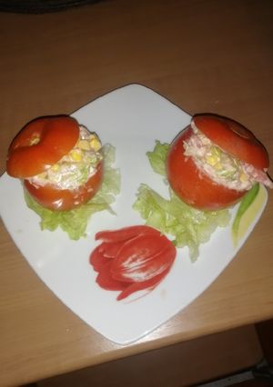 Una foto de Tomates rellenos